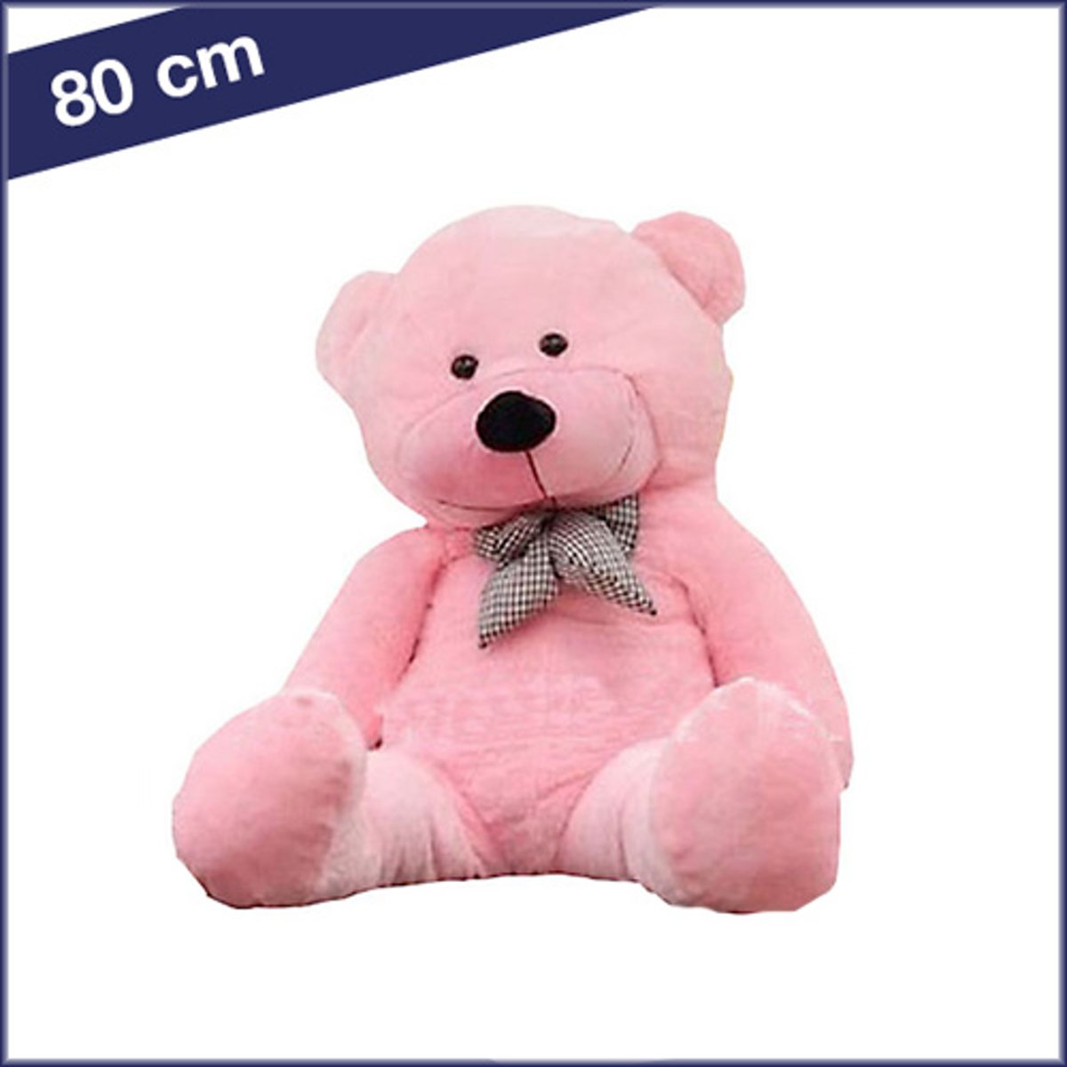 Rose knuffelbeer 80 cm