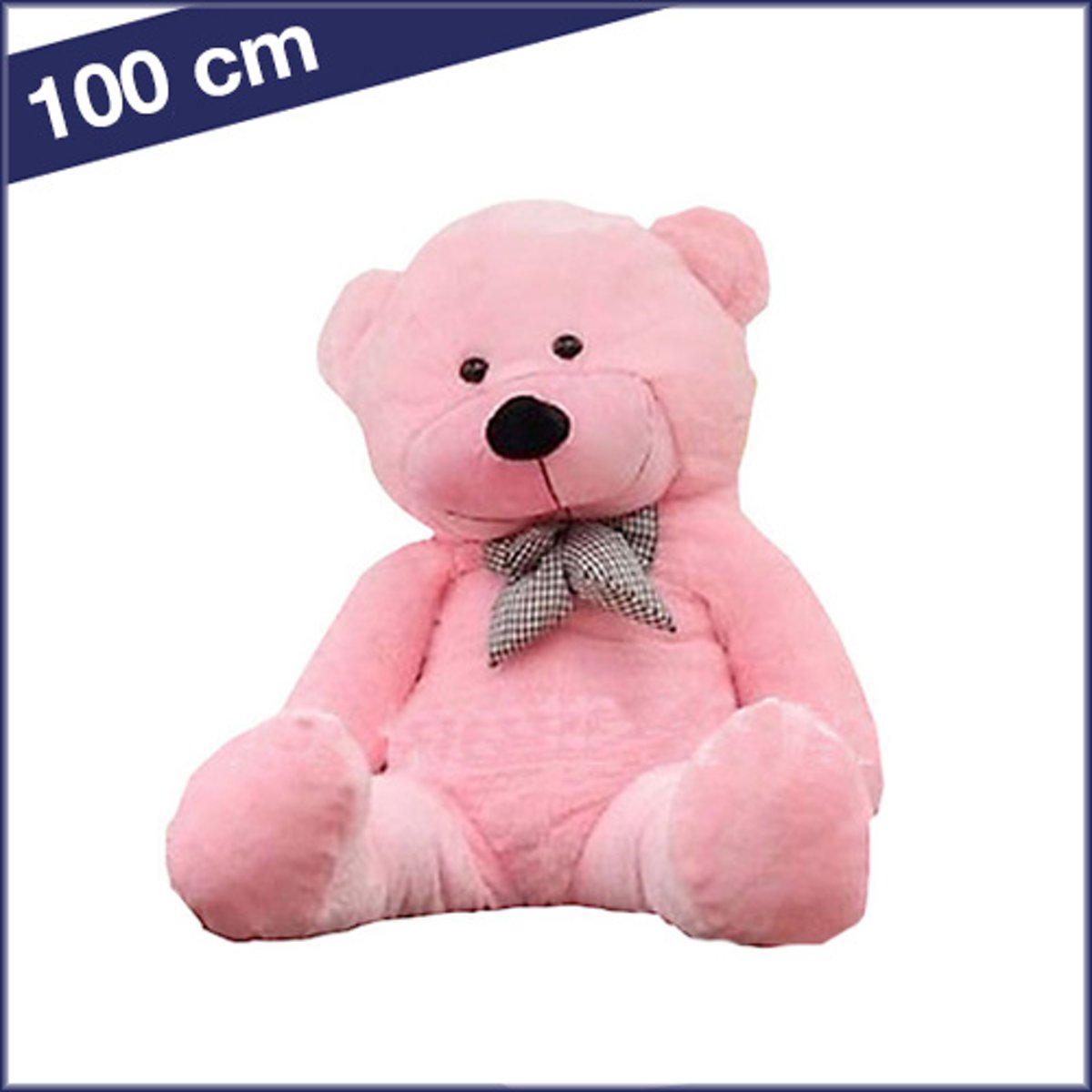 Rose knuffelbeer van 100 cm