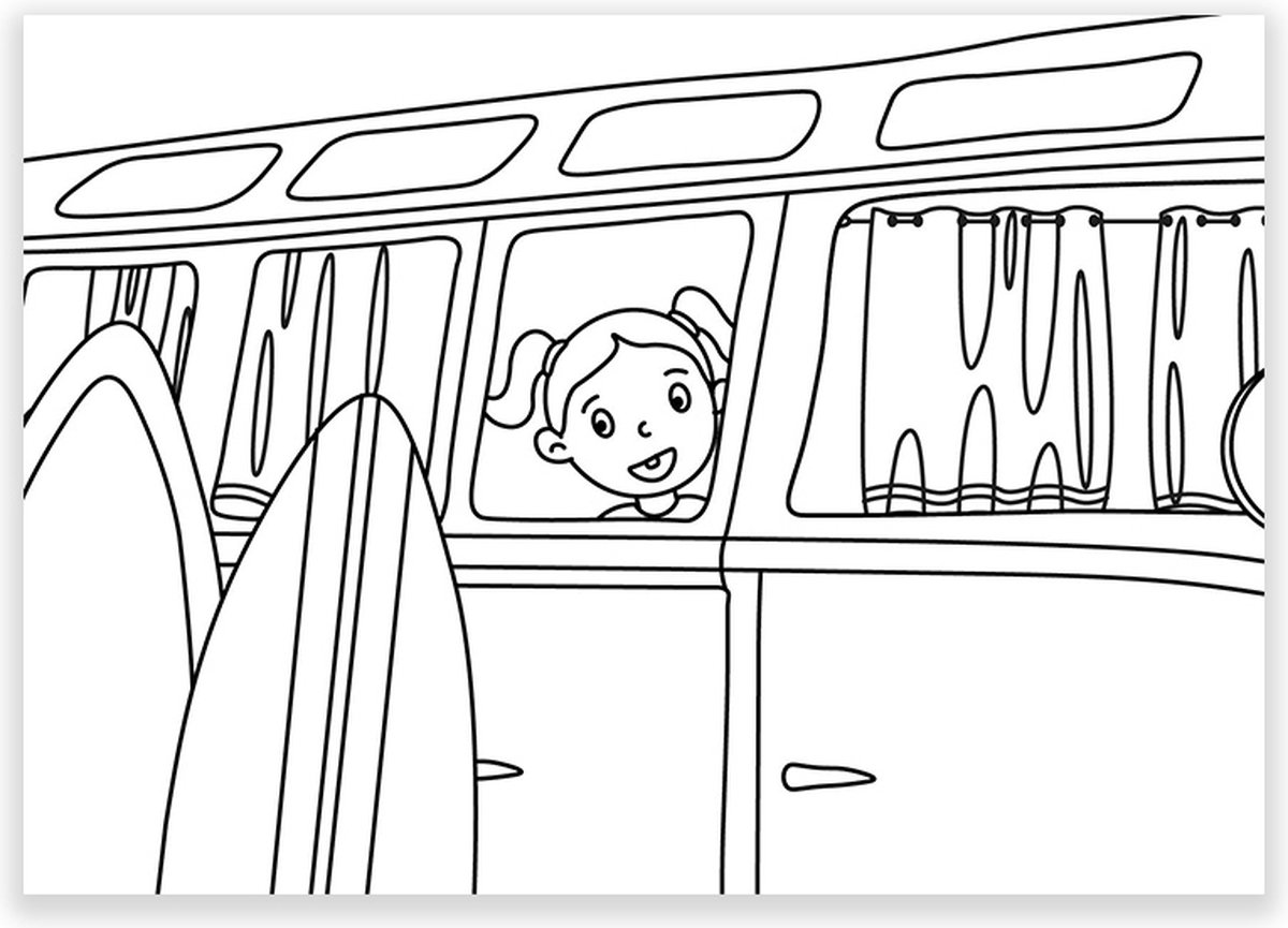 Inkleurkaarten 5x “Zomerpret”