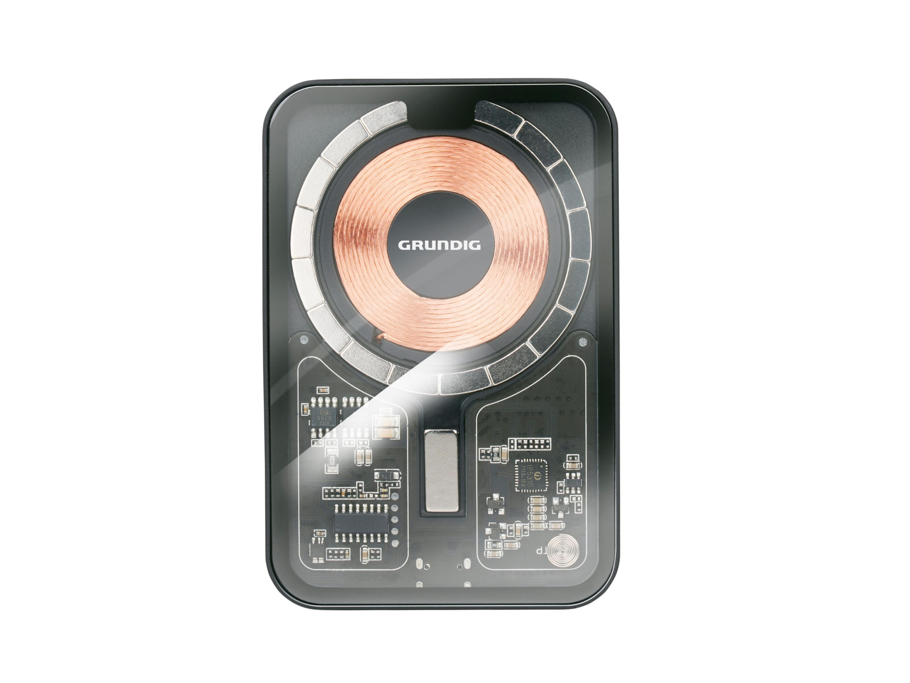 GRUNDIG Draadloze oortjes, powerbank of QI Lader (Draadloze Powerbank 5000 mAh)