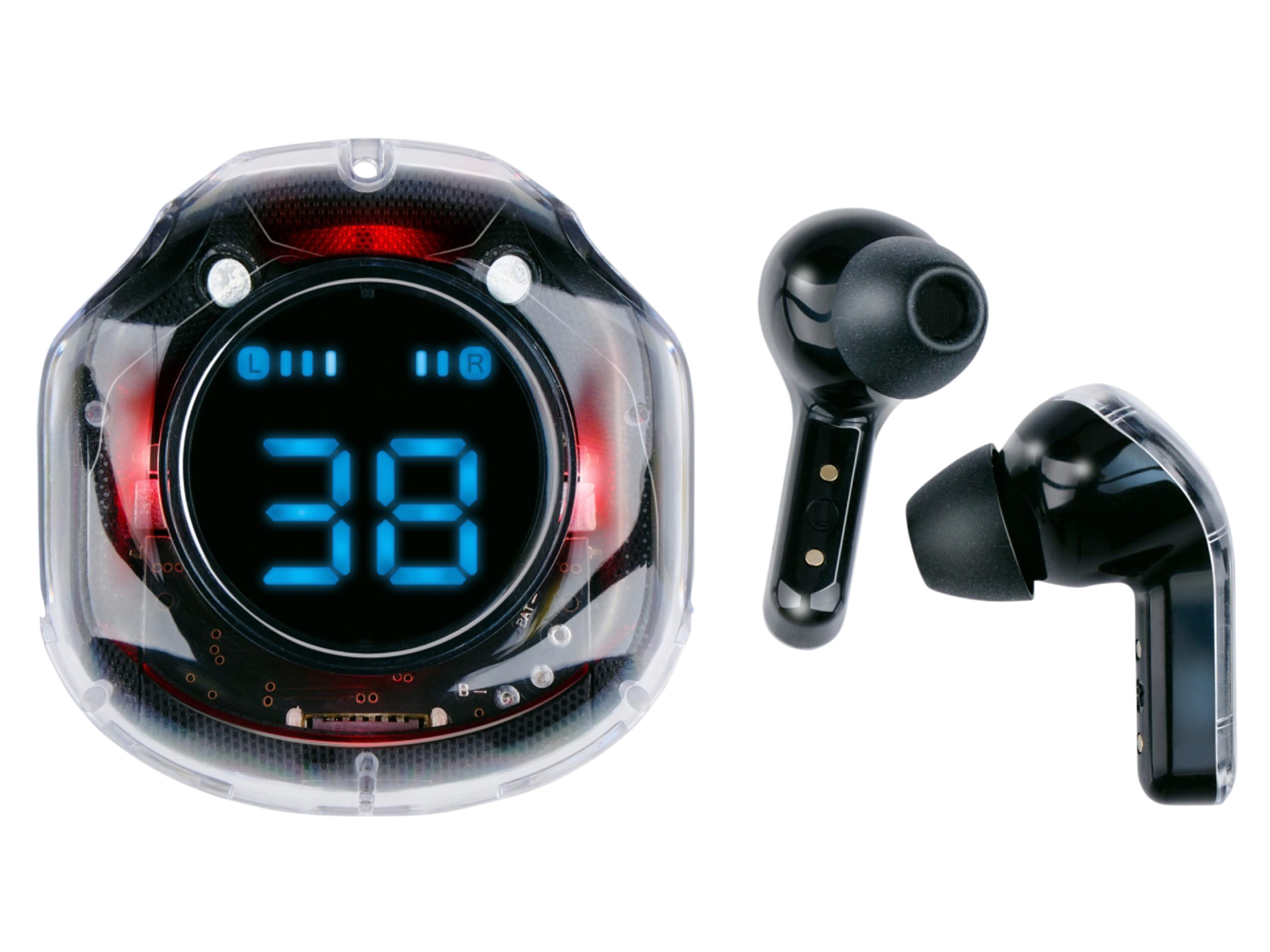 GRUNDIG Draadloze oortjes, powerbank of QI Lader (True Wireless Stereo stijl A)