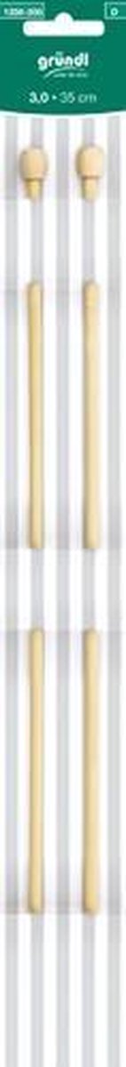 1358-300  en met knop Bamboe 3.0mm. 35cm