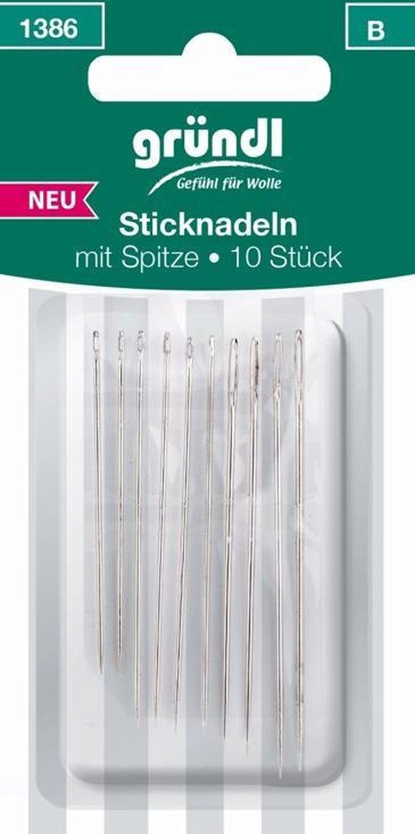 1386 Borduurnaalden met punt 10 st. ass