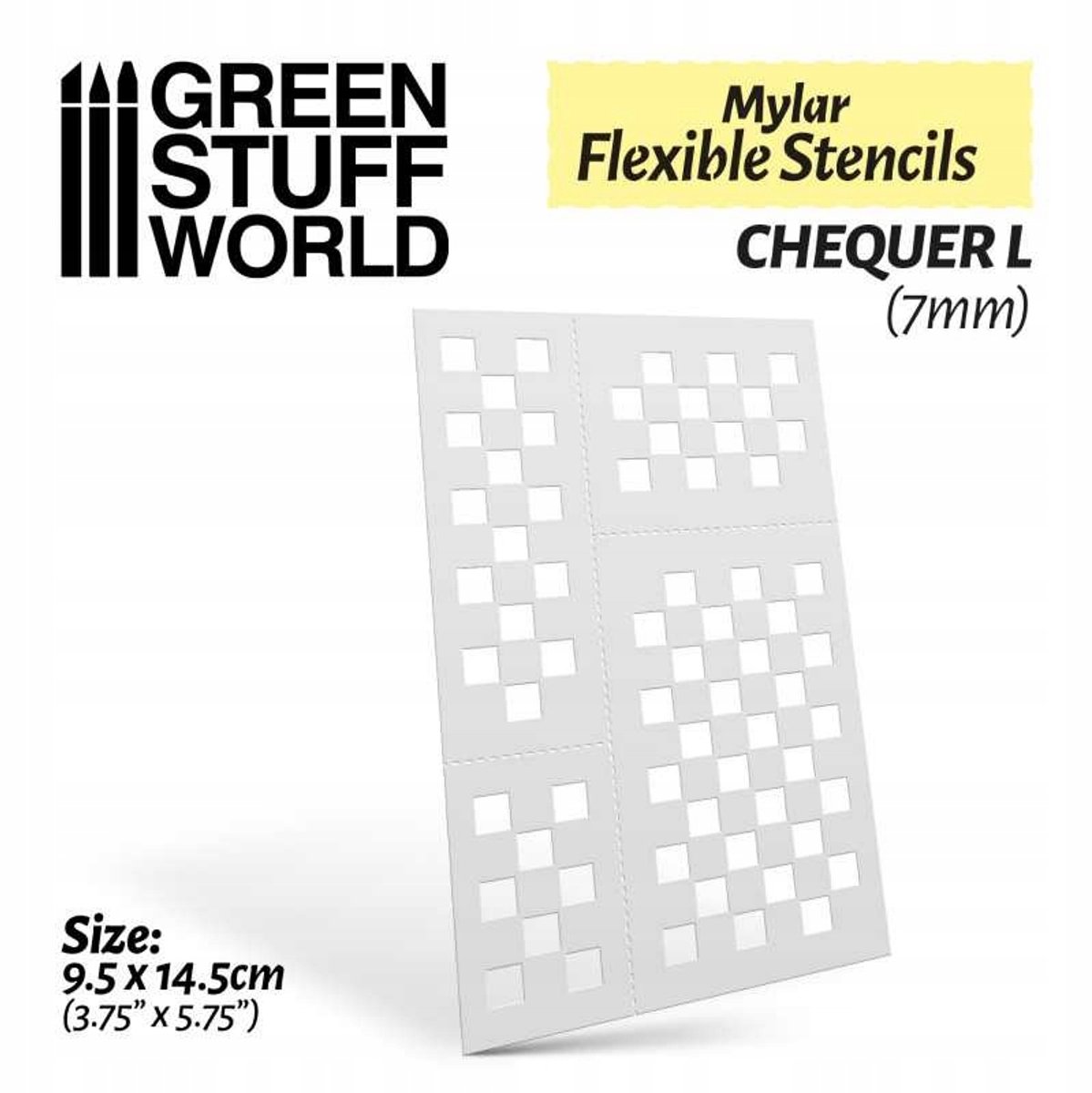GSW Flexibele Sjabloon - Checker L (7mm) voor Modelbouw