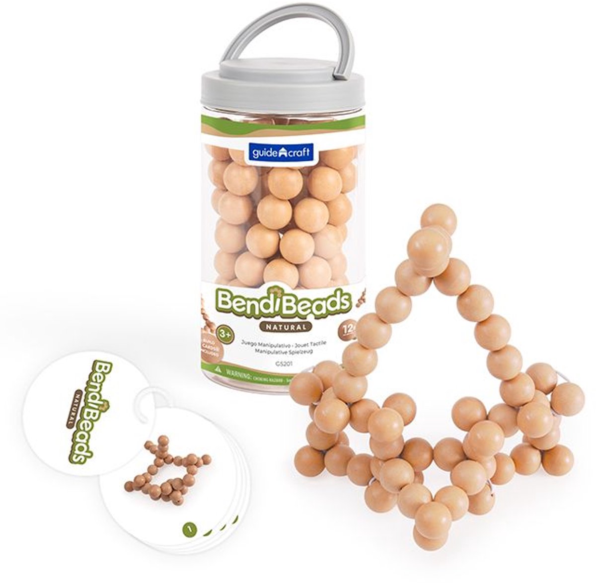 Guidecraft BendiBeads - educatief speelgoed multicolor karton.