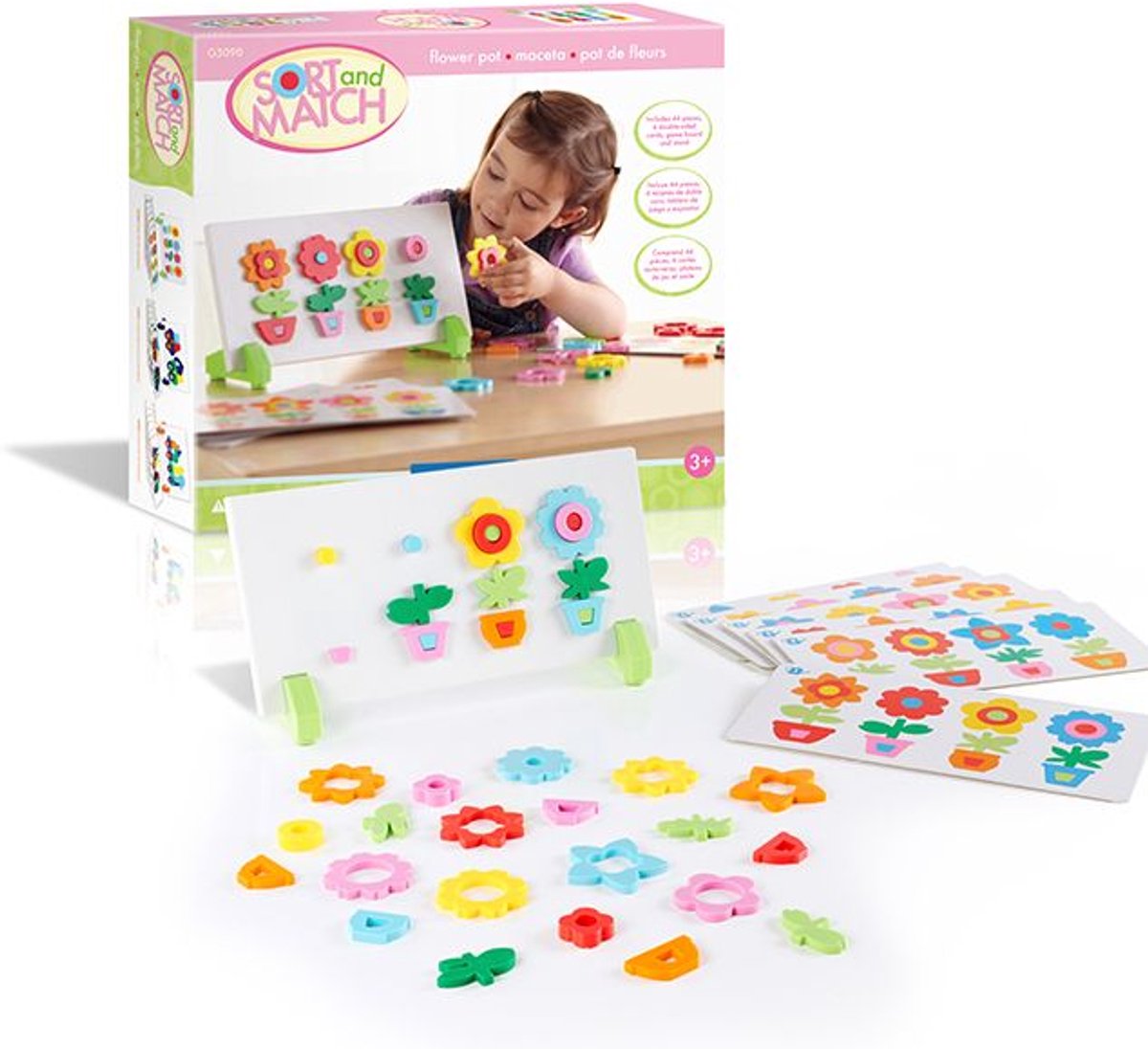 Guidecraft magnetisch speelgoed educatief bloempotten spel multicolor.