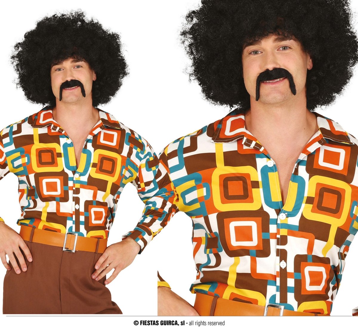 70s Vintage Disco Shirt Man