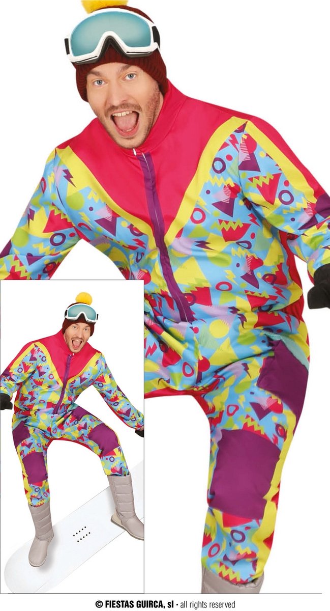 Foute Ski Overall Happy Heren - Maat S