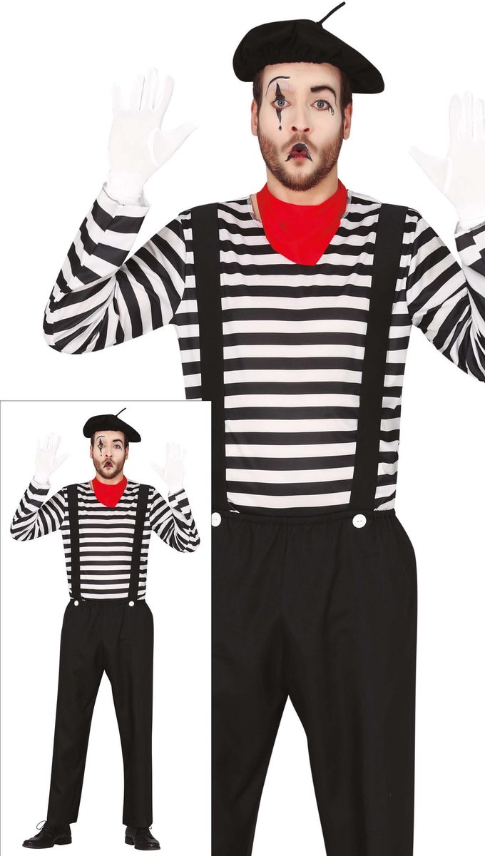 Franse Mime Speler Geen Woorden Voor - Man