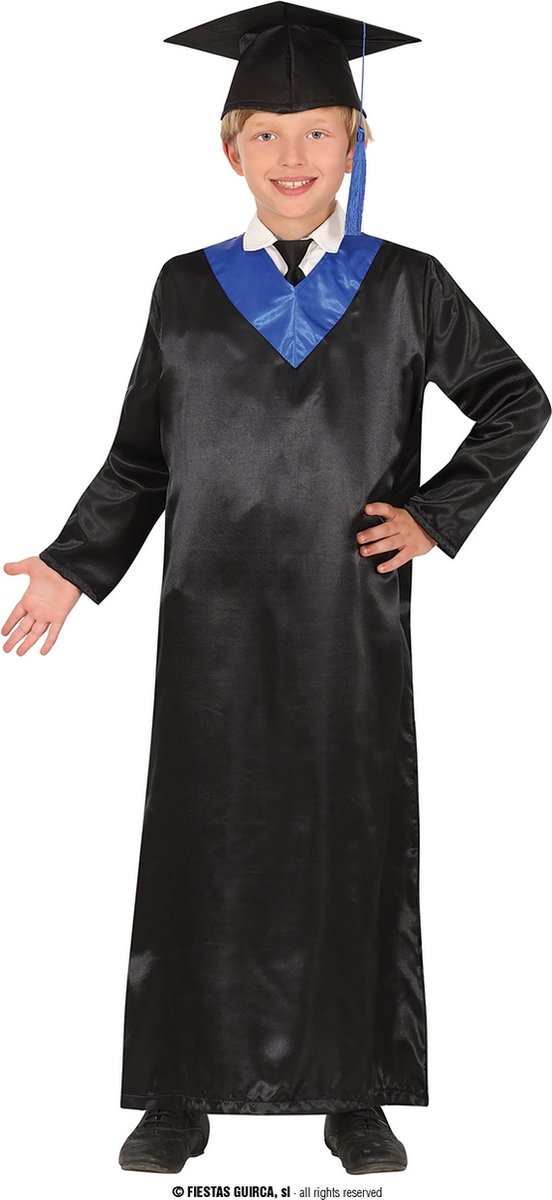 Guirca - Leraar & Professor & Scholier & Student Kostuum - Diploma In Je Zak Kind Kostuum - Zwart - 10 - 12 jaar - Carnavalskleding - Verkleedkleding