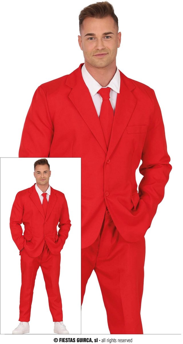 Mr Cupido Red Suit - Man