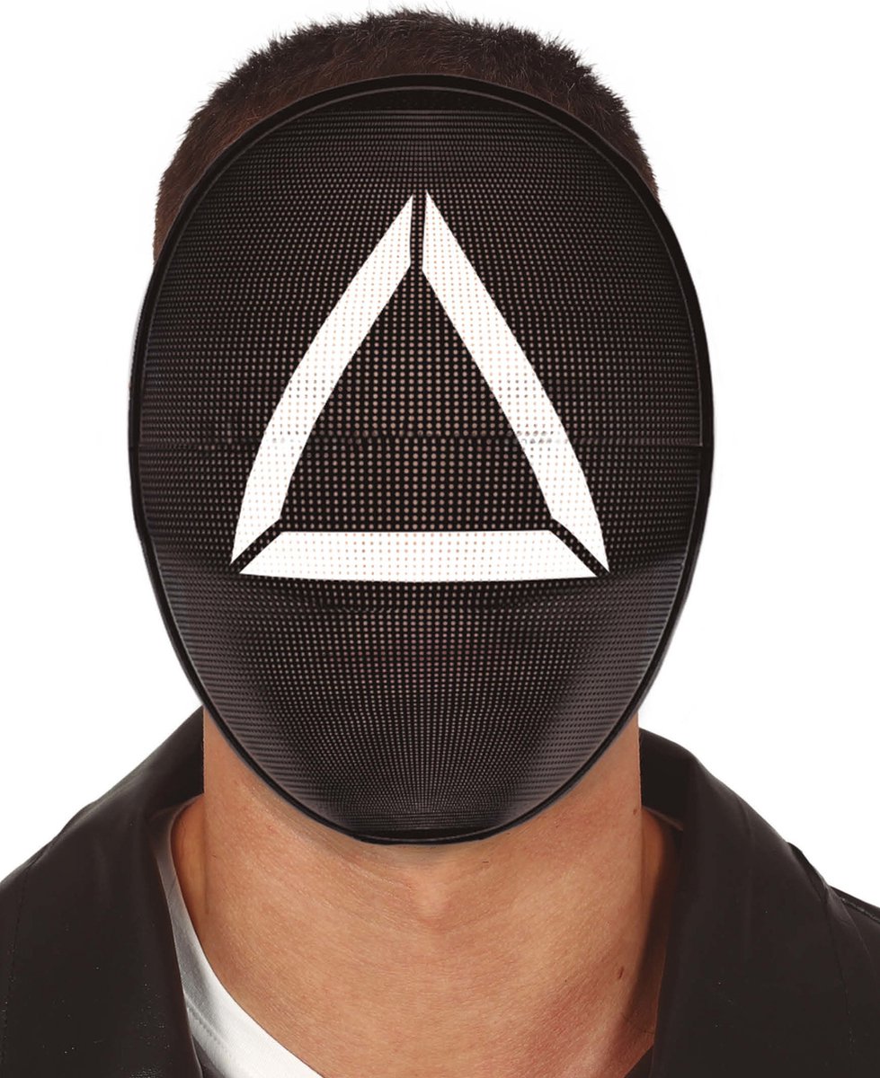 Verkleed masker game driehoek bekend van tv serie - Gamer carnaval maskers