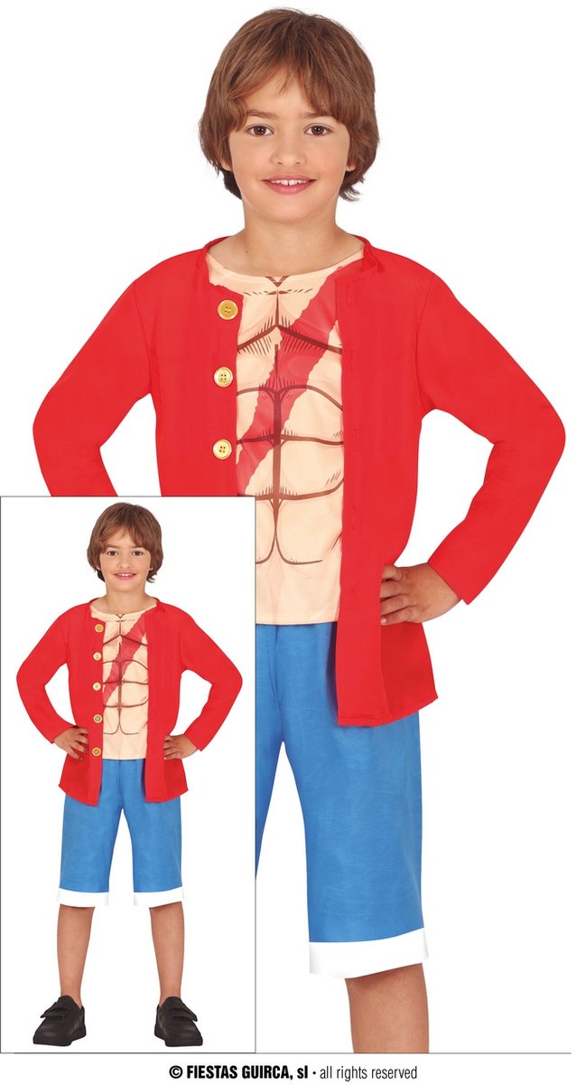 Zee Avonturier Luffy Kind Kostuum