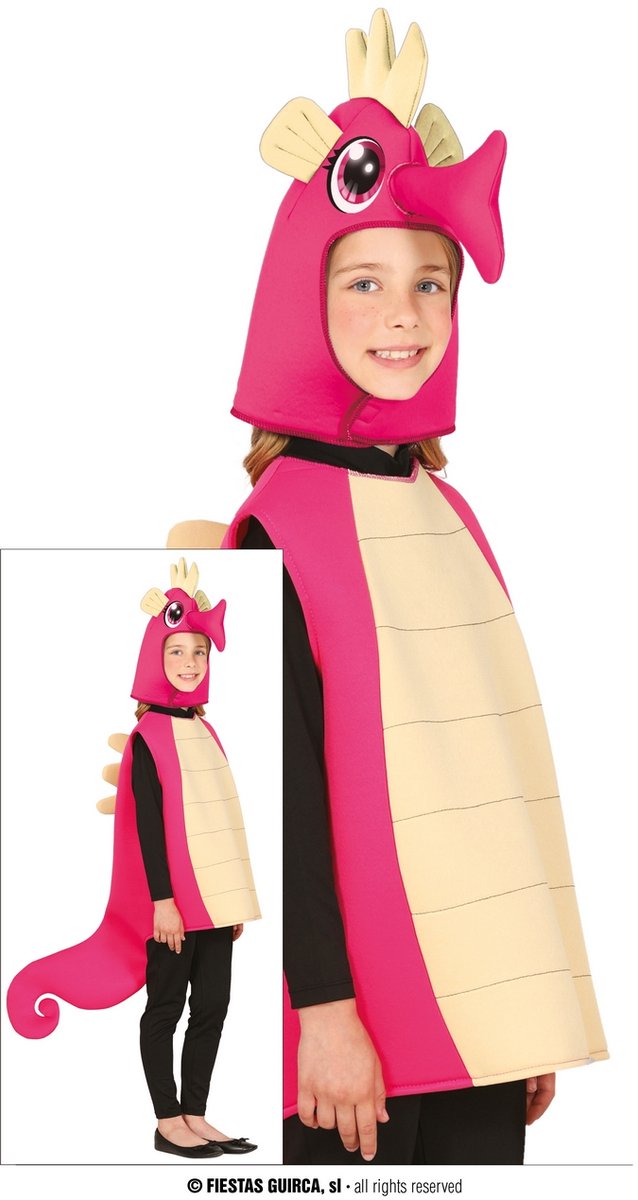 Zeepaardje Pinkhorse Kind Kostuum