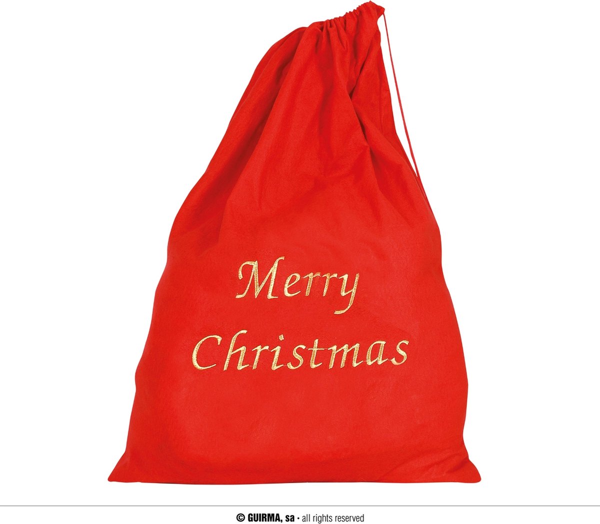 Guirma - Kerst & Oud & Nieuw Kostuum - Kadootjes Zak Kerst 60x95 Centimeter - Rood - Kerst - Verkleedkleding