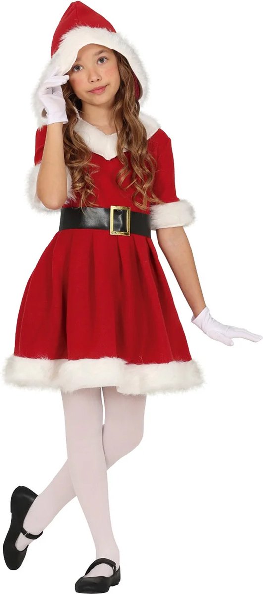Hooded Santa Girl Pakje Meisjes - 7-9 jaar
