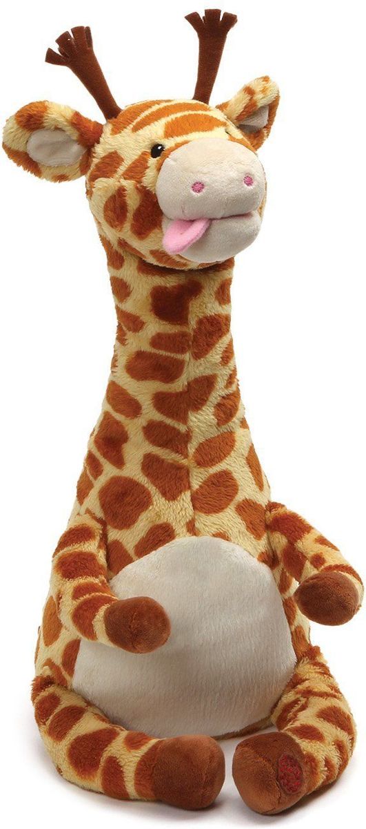 Giraffe knuffel met geluid - Praat Engelse tongbrekers