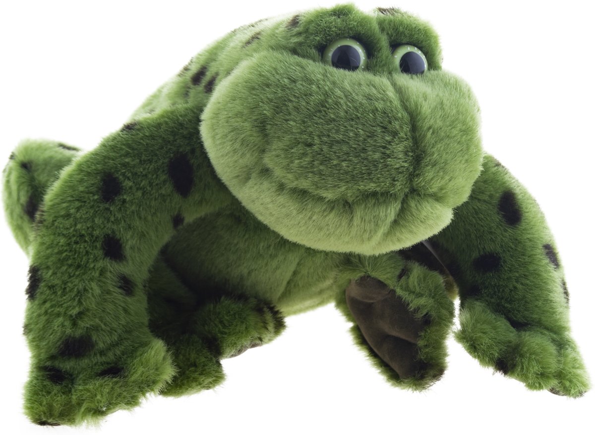 Knuffel - kwakende kikker Jeremiah 23 cm