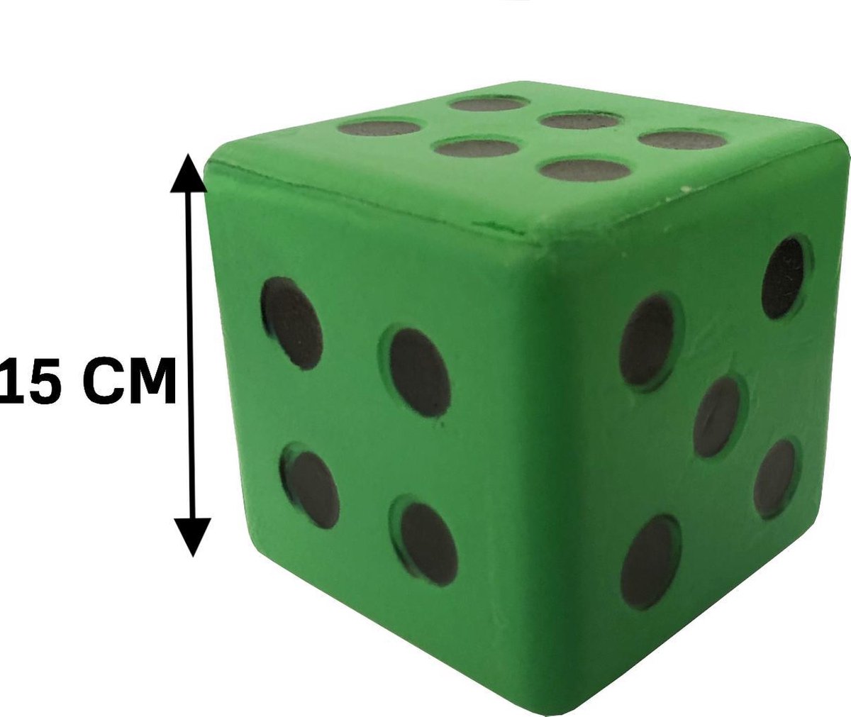 Dobbelsteen Coated Foam 15 CM GROEN