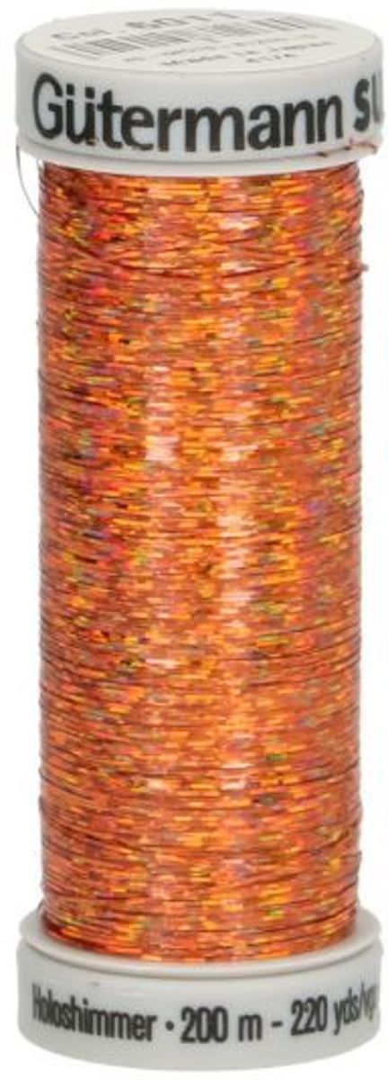 Gütermann Sulky Holoshimmer - 6011. Metallics Koper. 5 ROLLETJES a 200 METER