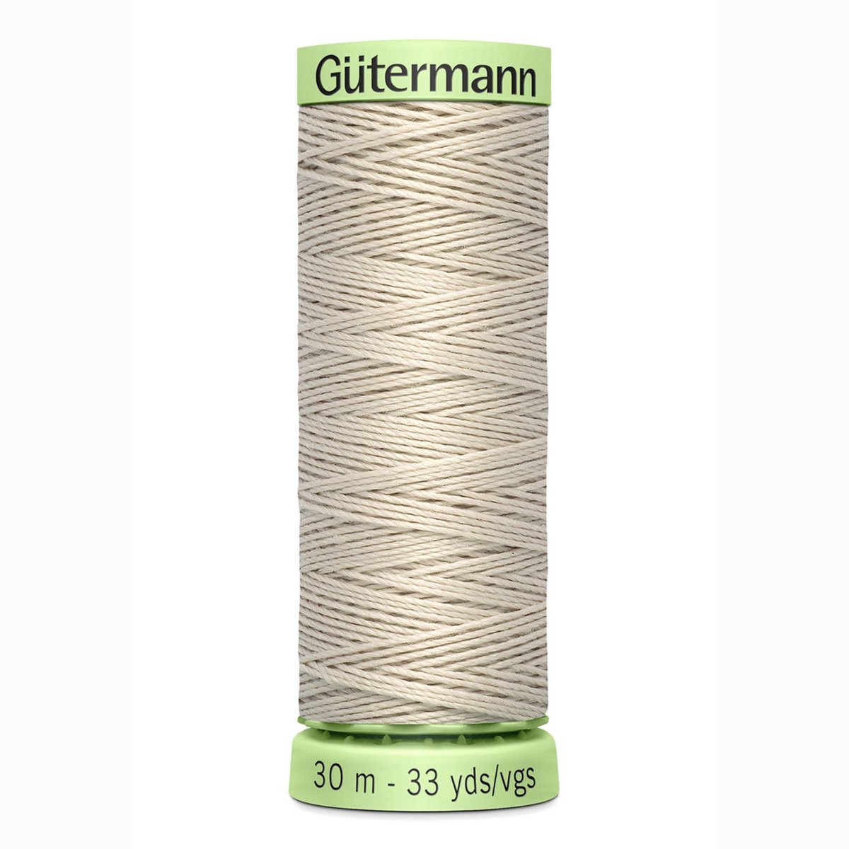 Gutermann knoopsgatgaren - beige ecru - col 299 - knoopsgatengaren - doorstik garen en siersteek - 30 m - 100% polyester
