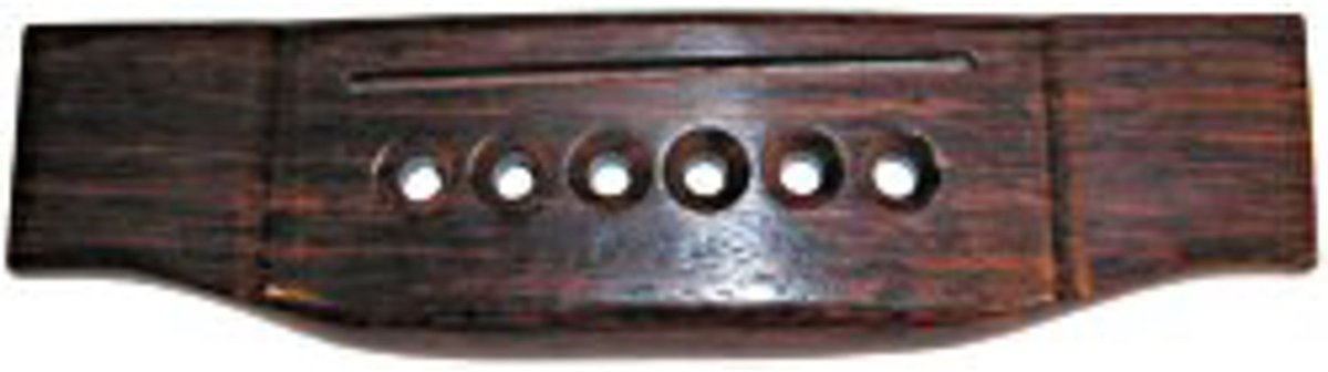Göldo Acoustic gitaar Bridge brug Palisander, 55mm Stringspacing - Gitaaronderdeel