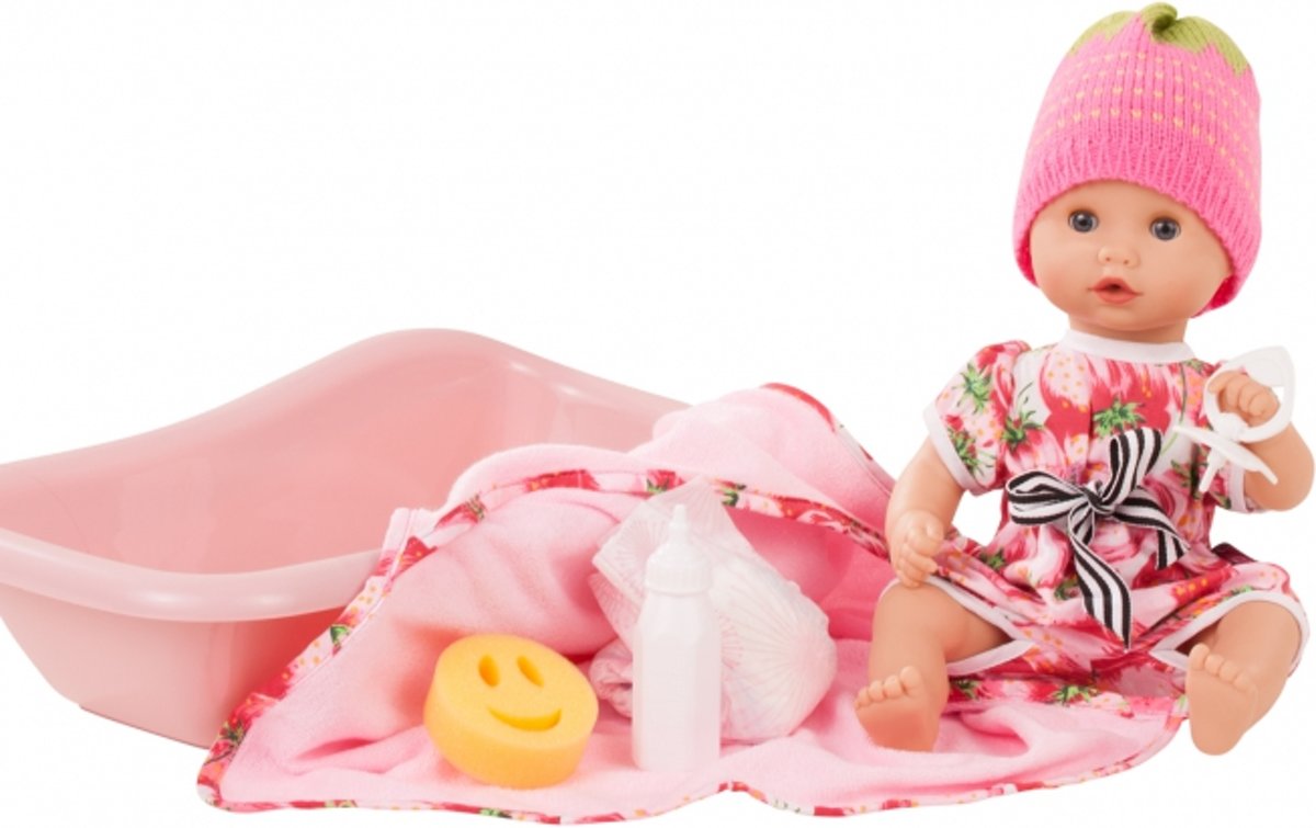 Götz bad en plaspop Strawberry 33cm