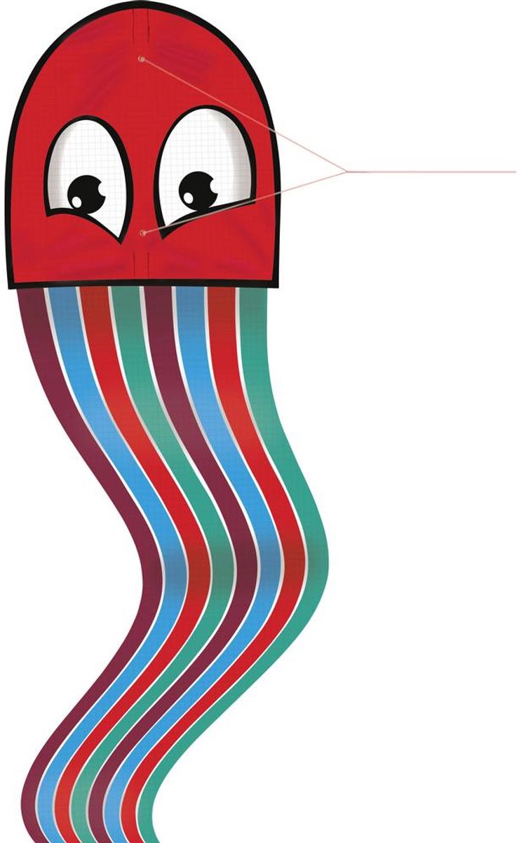 Günther Flugspiele Eenlijns Vlieger Octopus Spanwijdte 330 mm