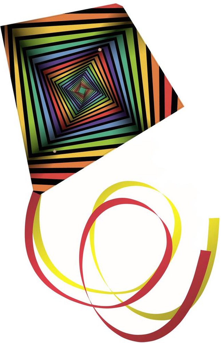 Günther Flugspiele Vlieger Square Spanwijdte 700 mm Geschikt voor windsterkte 4 - 9 bft