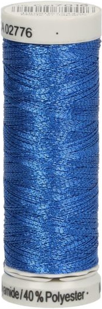 Gütermann Sulky Metallic borduurgaren, 200m, Kleur 7016 blauw