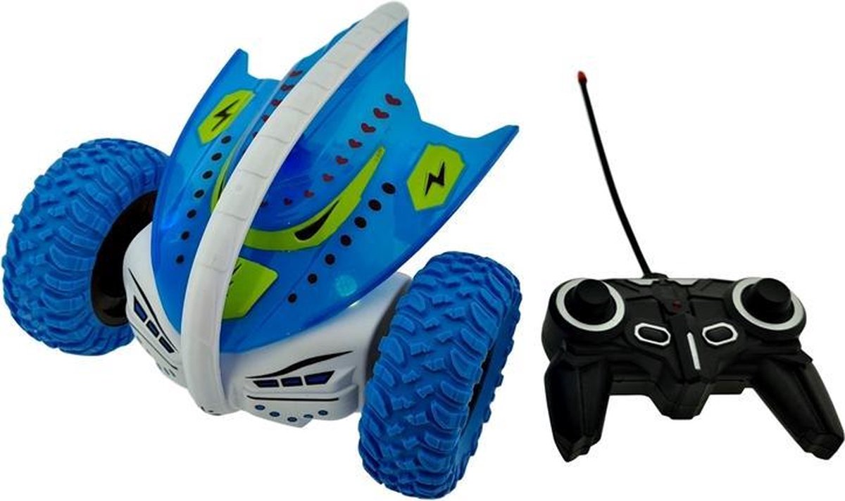 Radiografische Bestuurbare Auto - Off-Road Space Car- Remote Control Stunt Auto - 360 Graden Draaibaar - Blauw