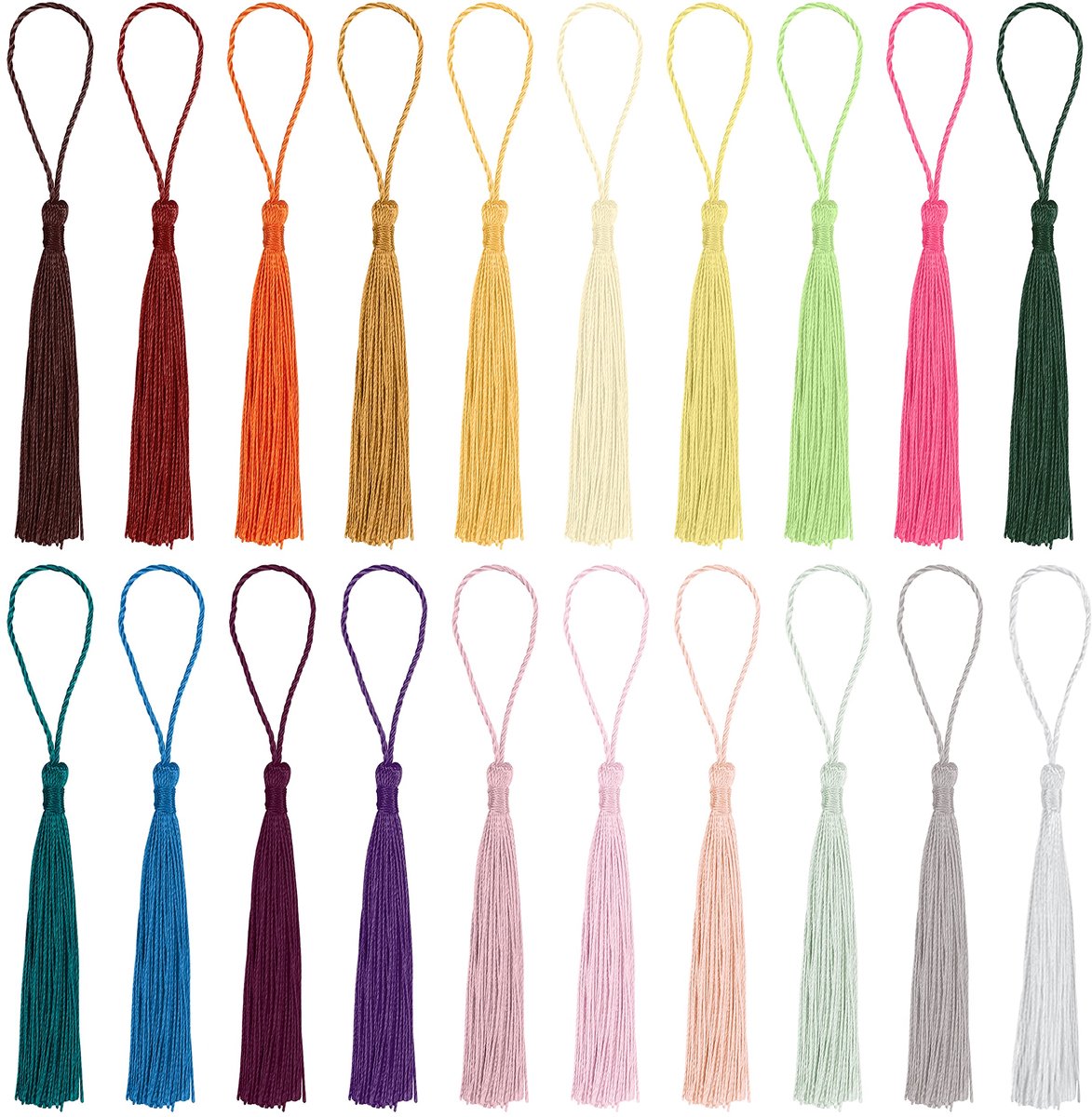 Handi Stitch Zijden Handgemaakte Flossen (300 Stuks) – 13 cm – 20 Kleuren – Zachte Boekenlegger Flosjes, Voor Lusse, Sieraden Maken, DIY Projecten, Hobby Accessoires en Boekenlegger Hangers