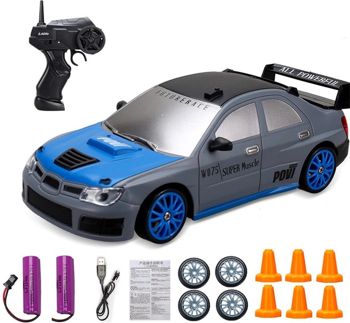 HB Toys Subaru - 1/24 Drift Auto - RTR - 2 Batterijen