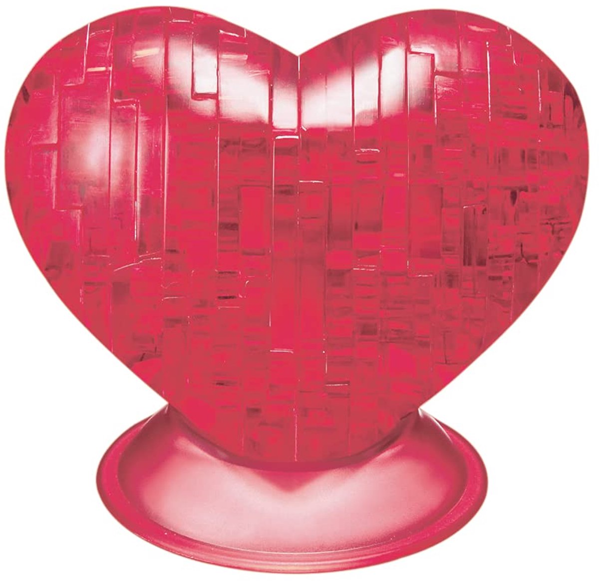 HCM Kinzel 3D puzzel hart - Crystal decoratie rood 46 stukjes.