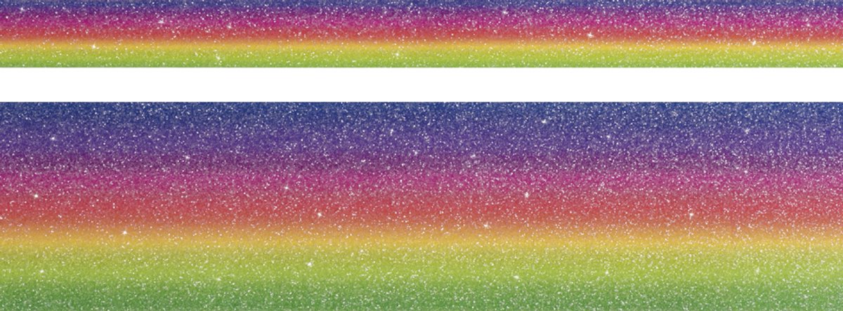 Glitterdecoratieplakband regenboogkleuren