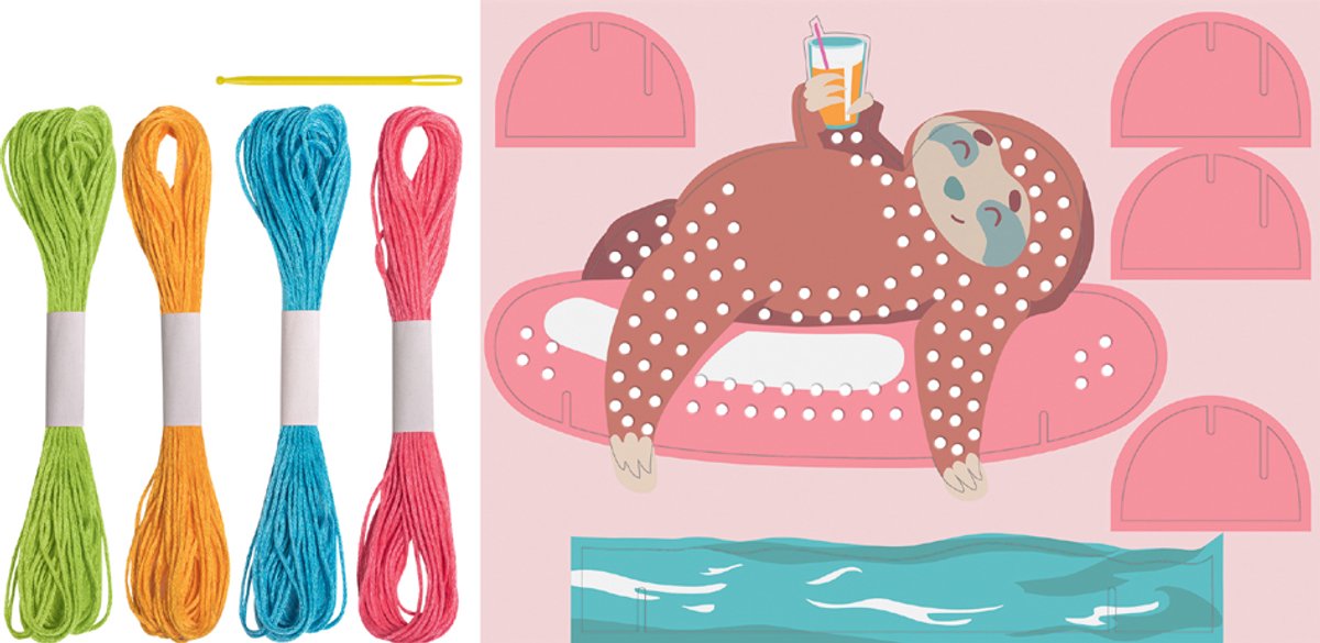 HEYDA Borduurset Luiaard