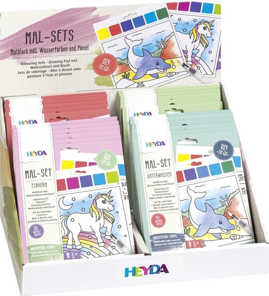 Heyda Display schilderen met waterpen