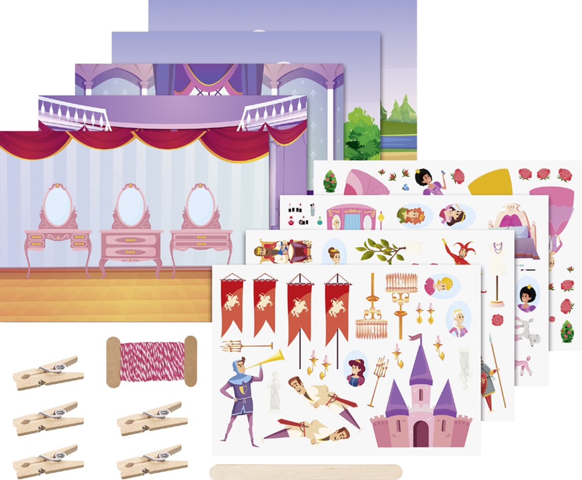 Kraskaarten set Prinsesje