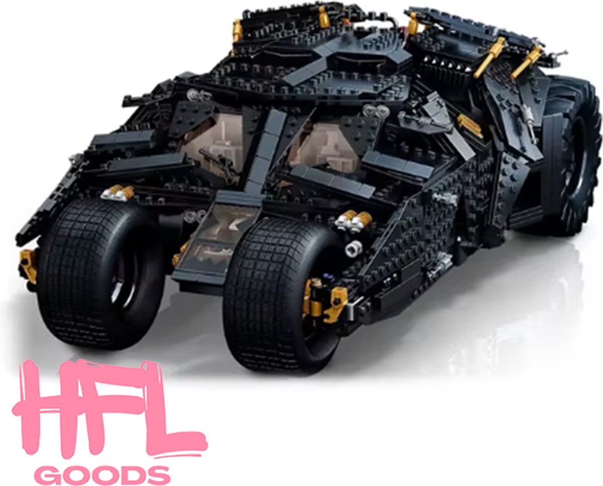 HFL Goods Bouwsteen - Tumbler Dark Knight Batmobiel - 2049 Stuks - Compatible Met 76240