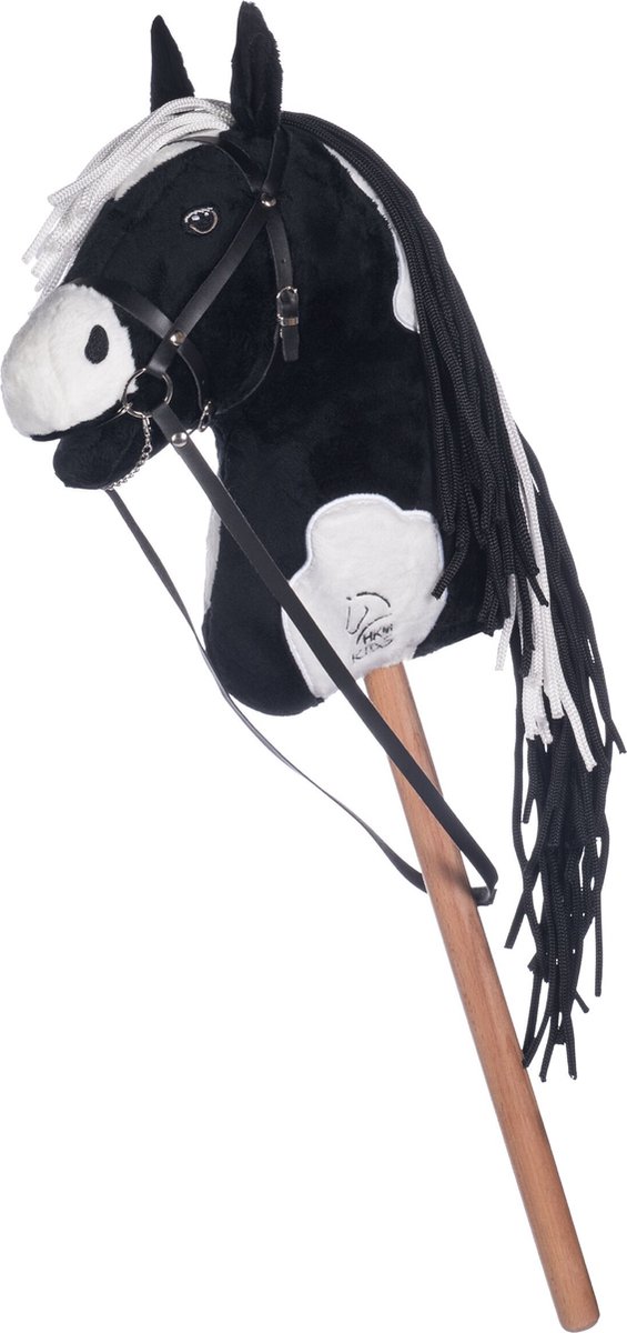HKM stokpaard - Pro Hobby horse - zwart/wit