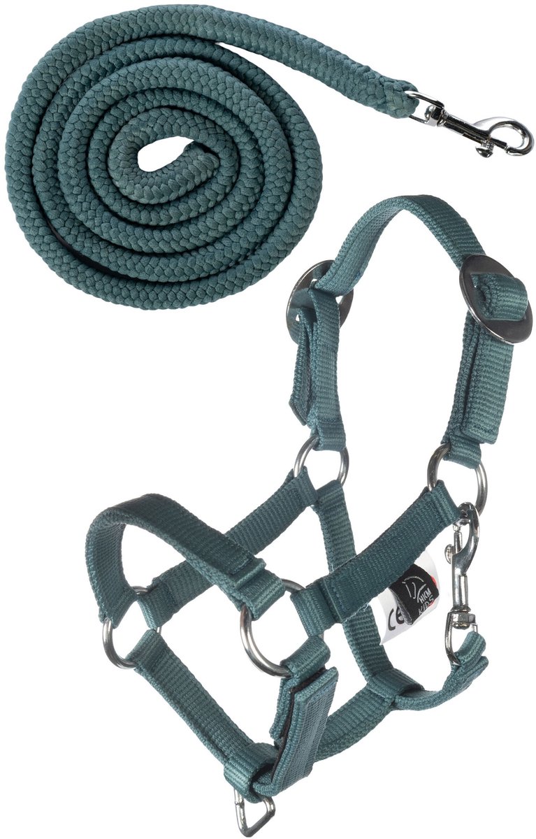 HKM HALSTER EN TOUW HOBBY HORSING BASIC Blauw