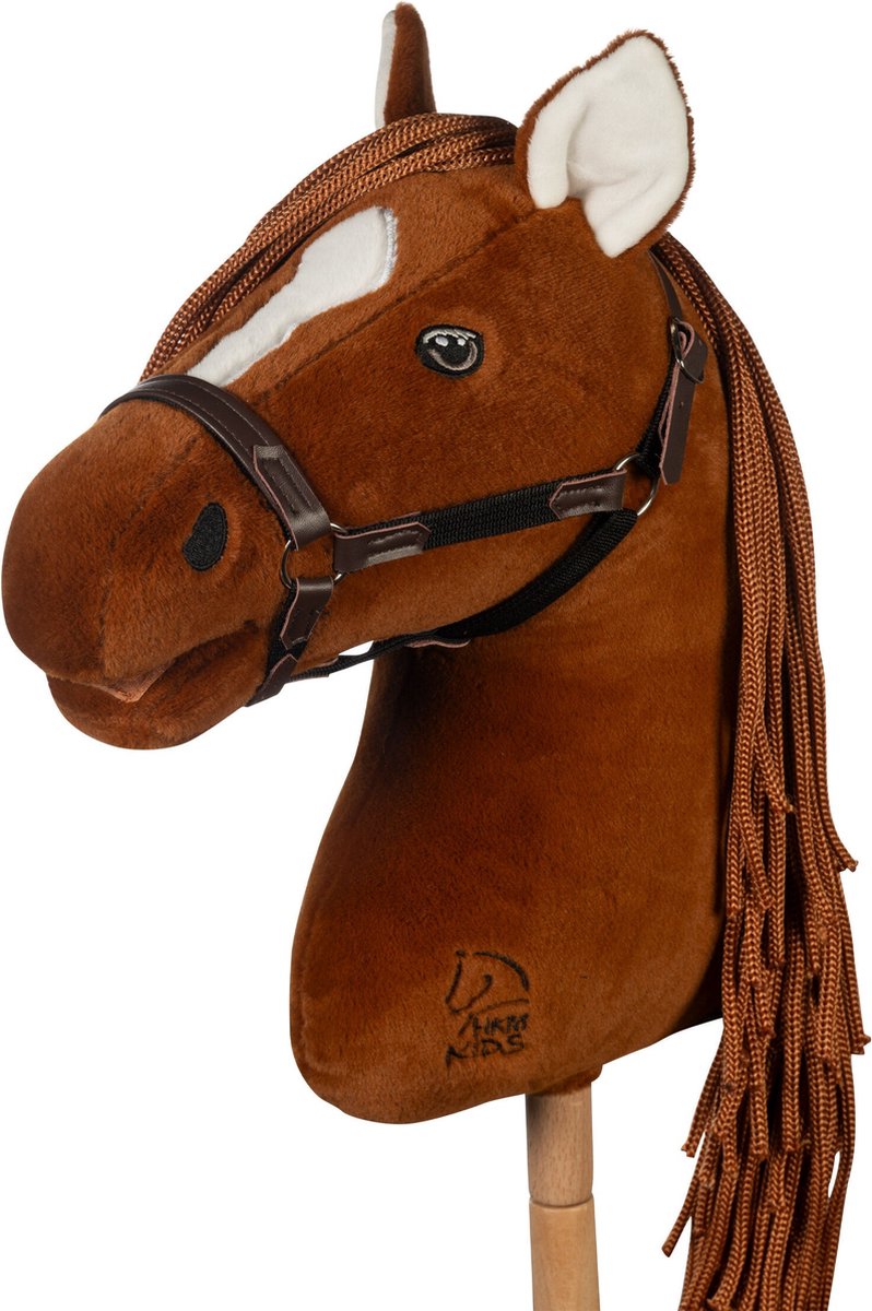 HKM Premium stokpaard - donkere vos