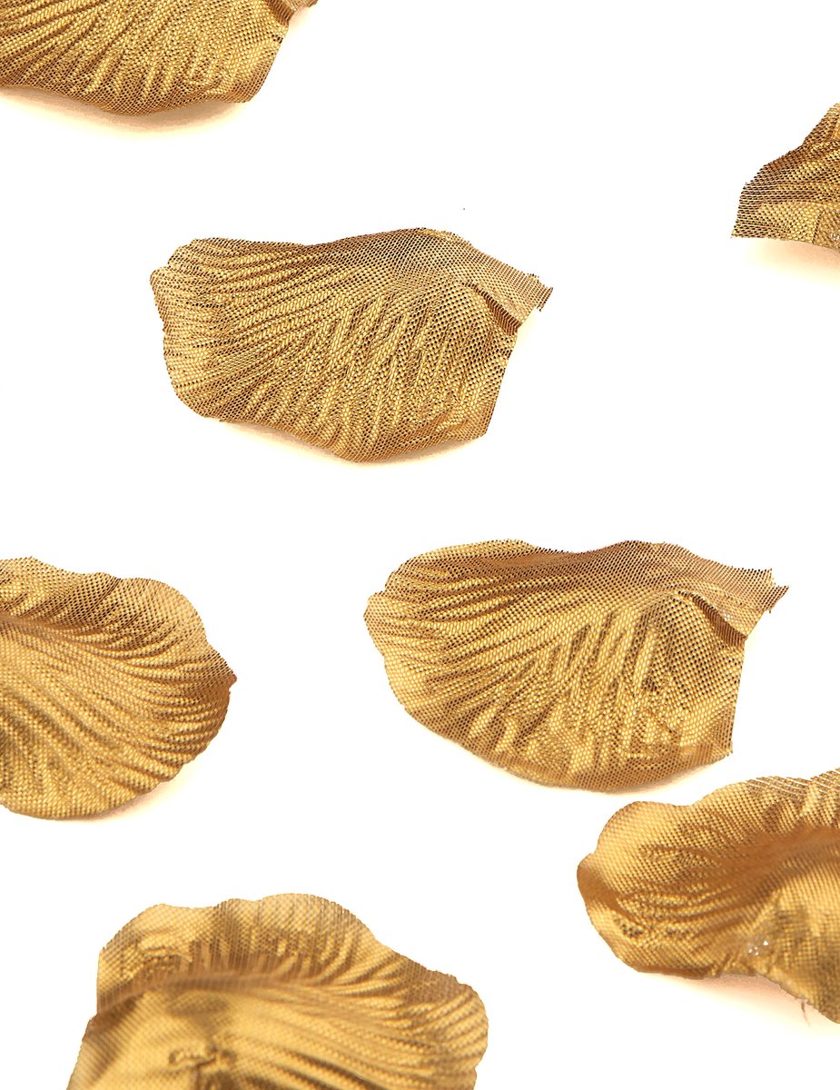 HOBI - 50 goudmetallic bloemblaadjes