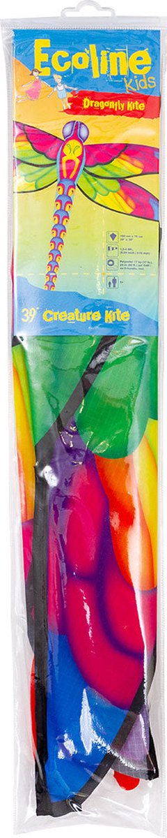 Kindervlieger HQ Dragonfly Kite 102196 Regenboog 100 x 76 cm