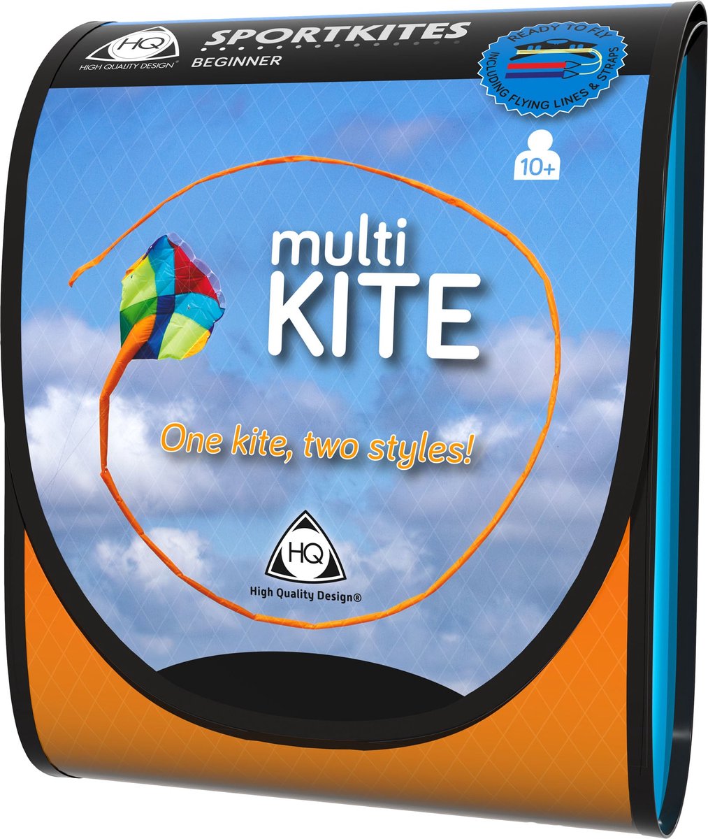 Matrasvlieger HQ Multi-Kite Prisma 117641 Regenboog 87 x 1230 cm (incl staart)