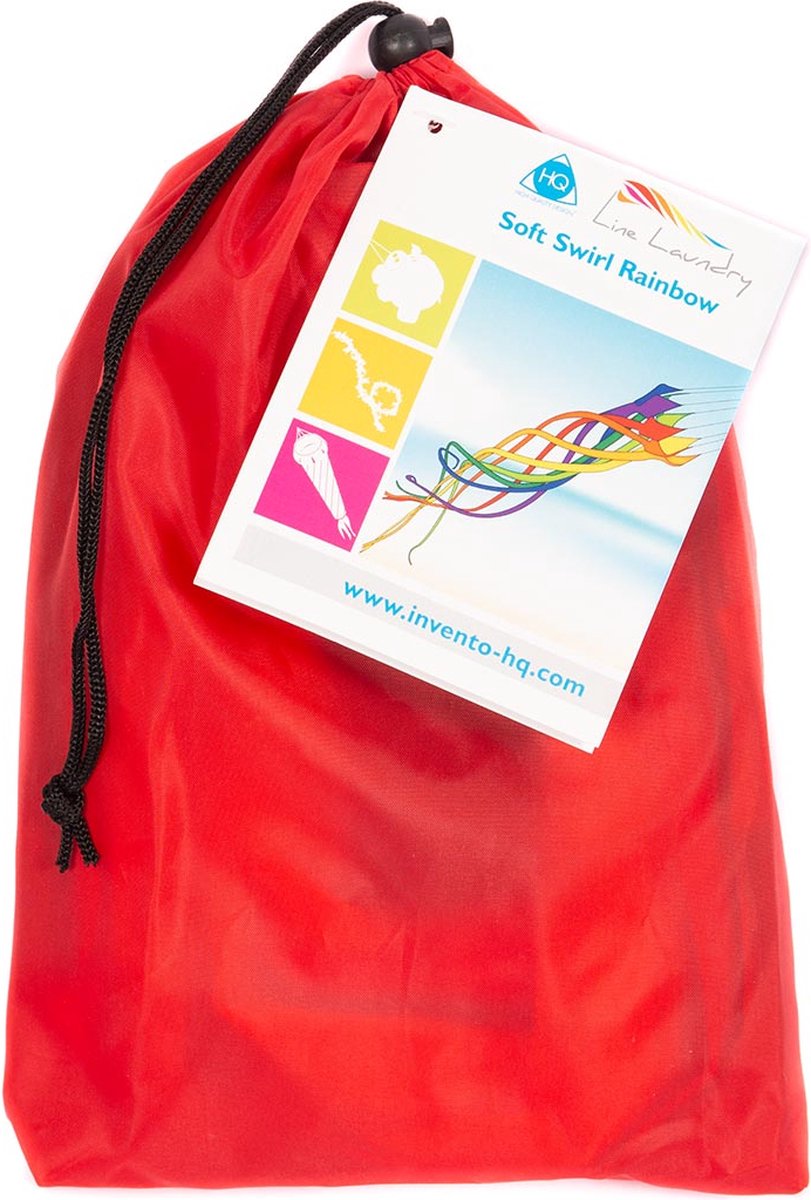 Vliegerstaart HQ Soft Swirl Rainbow 3 m - 8 Colours 126452 Regenboog 43 x 300 cm