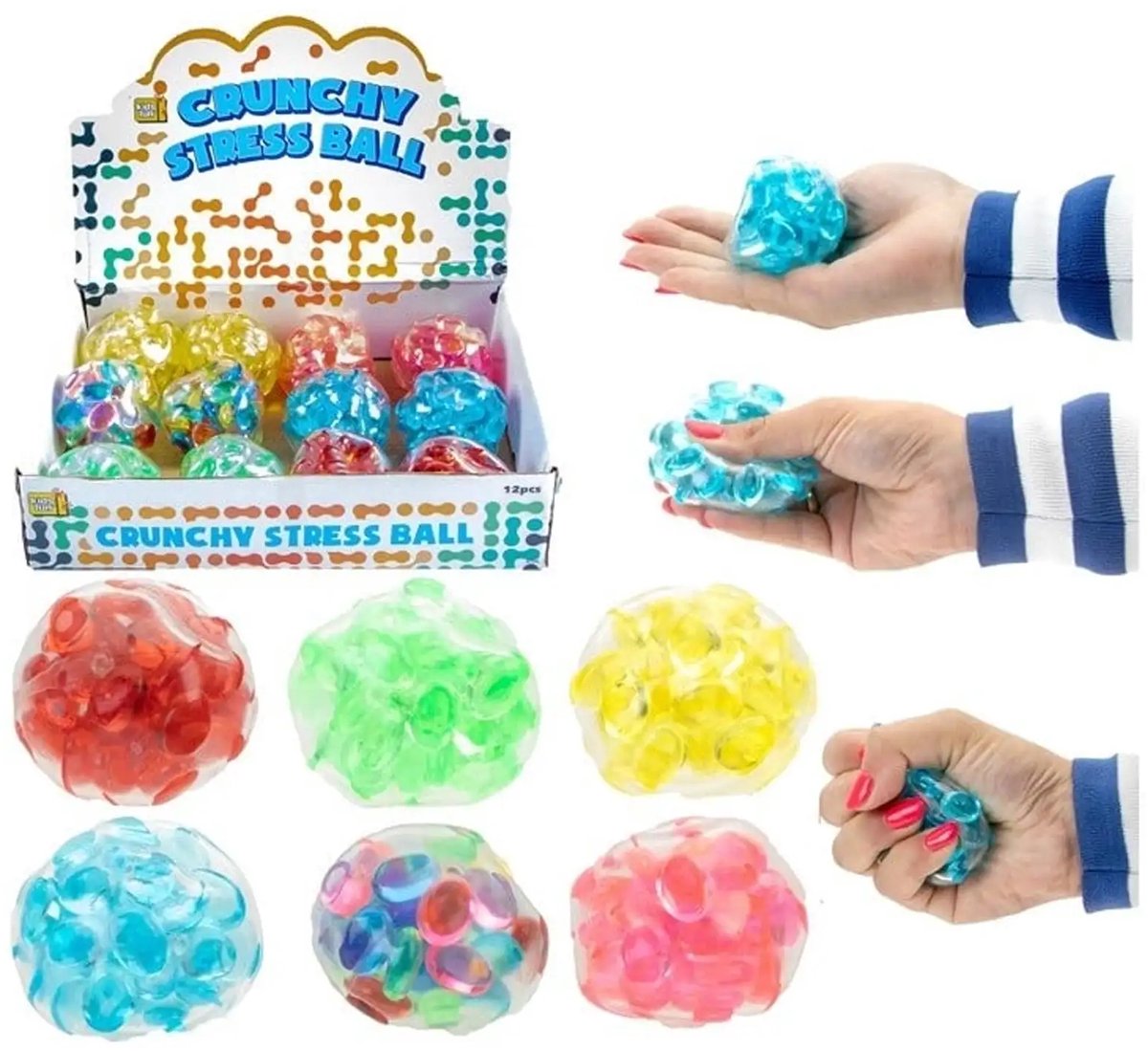 Scrunch Kaka Squeezy stressbal - Satisfying - Hype - Rage - Voor de hand - 1 exemplaar - Voor kinderen - Volwassenen - Cadeau