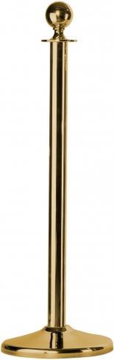 2 x afzetpaal koper met 1 x 1,5 mtr. Zwart koord