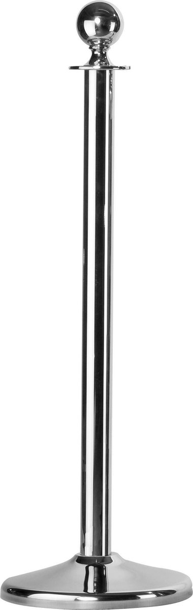 2 x rvs afzetpaal met 1,5 mtr. Fluweel rood koord