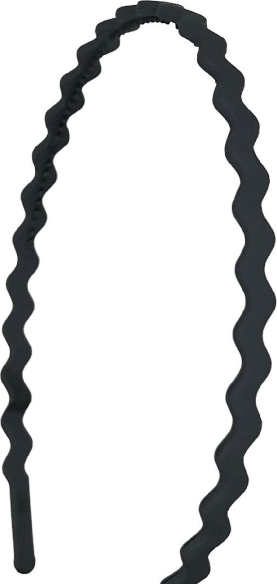 Diadeem - basic - haarband - tandjes - golfjes - kunststof - lichtblauw